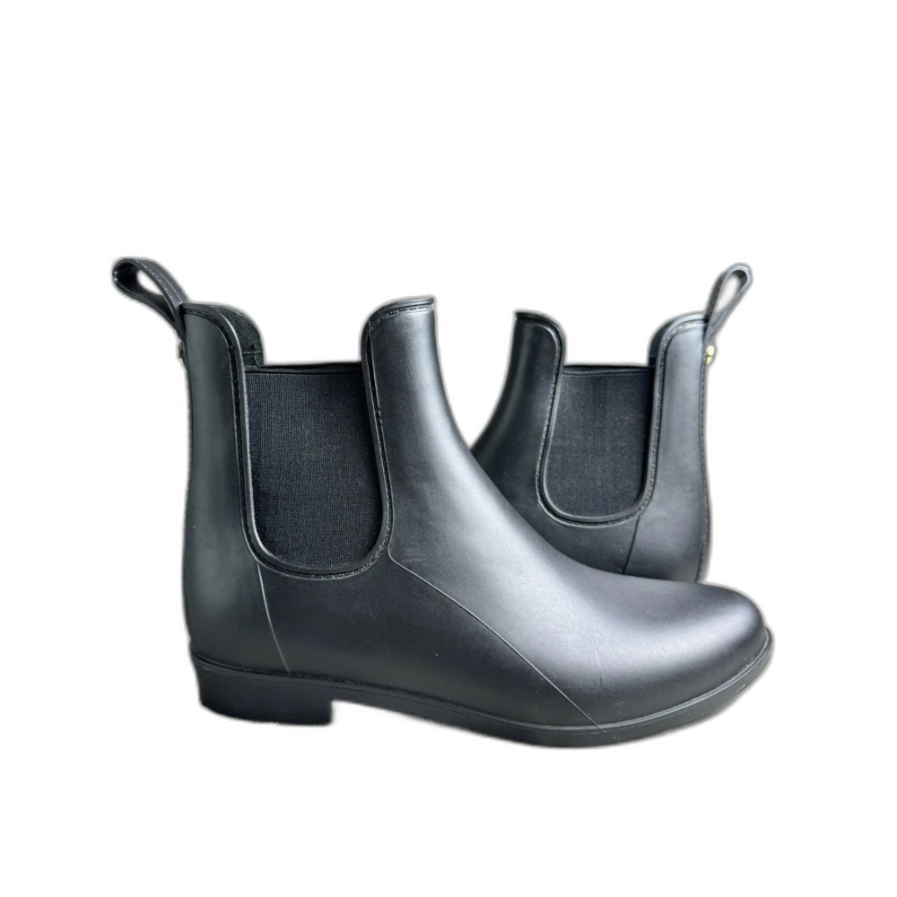 Sam Edelman Tinsley Rain Boots Womens US 7 Black Rubber Outdoor Pull on cropped - Picture 4 of 8